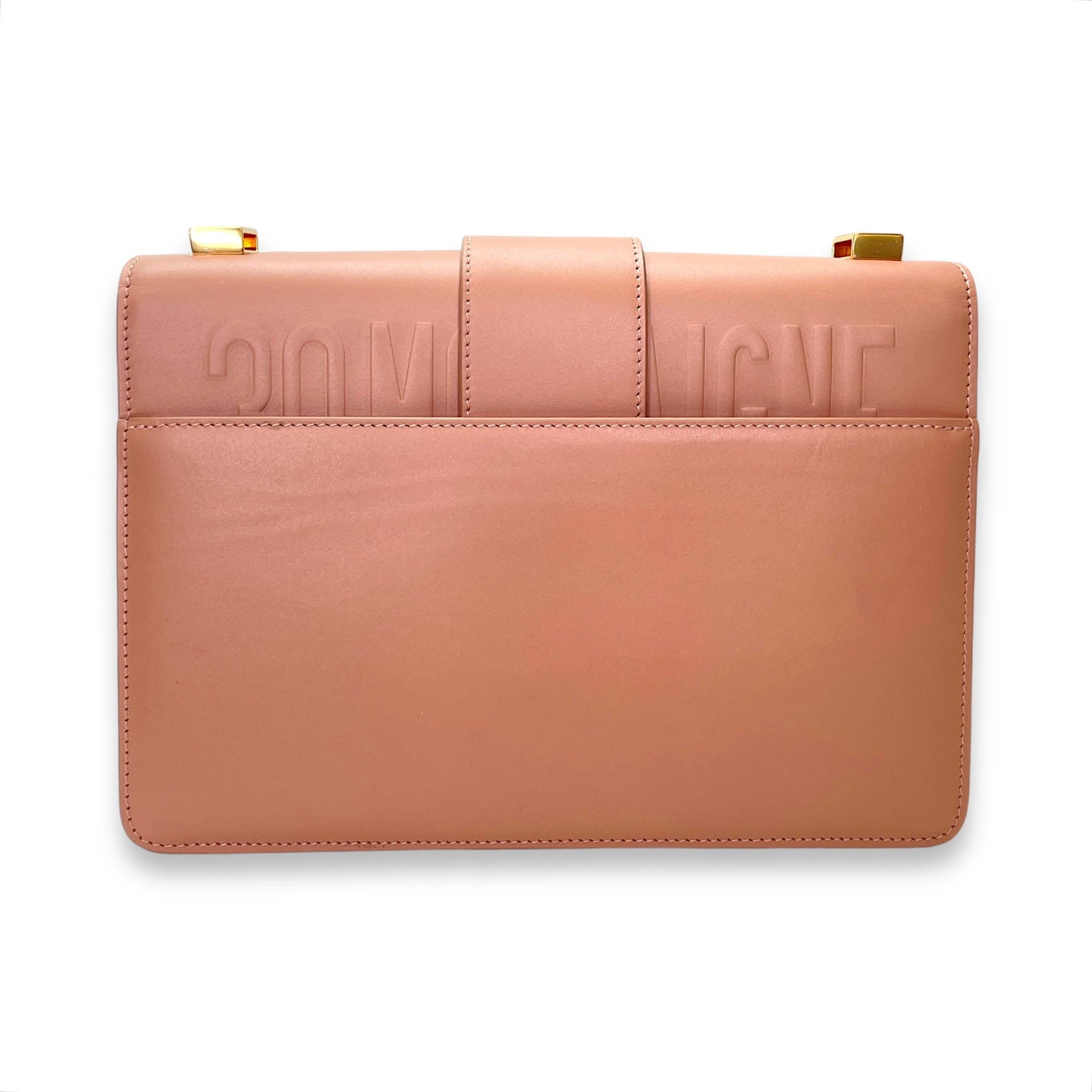 Montaigne Crossbody Bag 30 Pink in Calfskin, Gold hardware