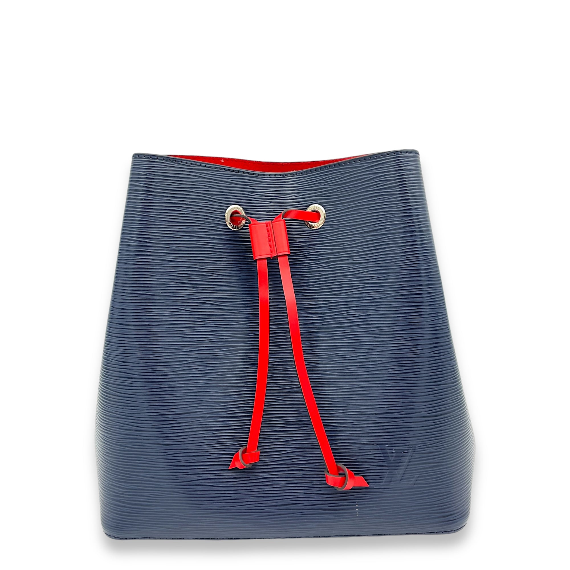 NeoNoe Shoulder Bag Blue in Epi Leather, Silver hardware