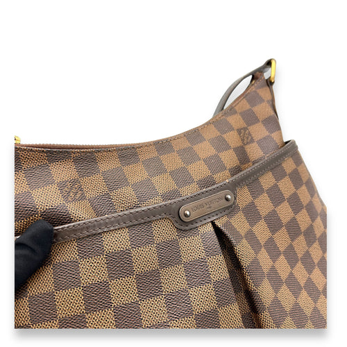 Bloomsbury Crossbody Bag Damier Ebene in Coated Canvas, Gold hardware