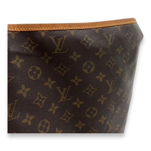 Delightful Top Handle Bag Brown in Monogram Coated Canvas, Gold hardware