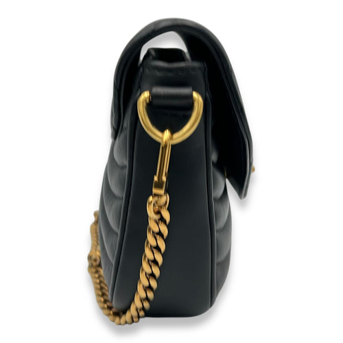 Louis Vuitton New Wave Multi Pochette Black Shoulder Bag in Calfskin, Gold hardware_3