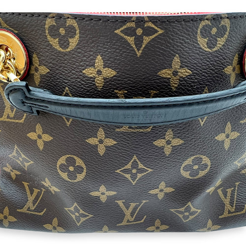 Louis Vuitton Surene Shoulder Bag Brown in Monogram Coated Canvas, Gold hardware_13