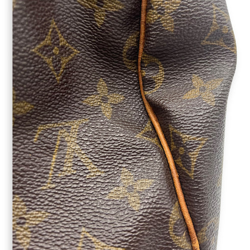 Louis Vuitton Speedy Top Handle Bag 30 Brown in Monogram Coated Canvas, Gold hardware_13