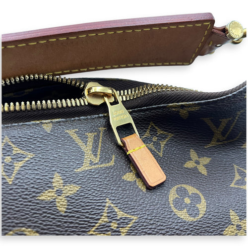 Louis Vuitton Sully MM Brown Top Handle Bag in Monogram Coated Canvas, Gold hardware_12