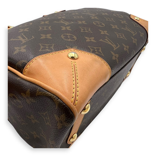 Louis Vuitton Retiro PM Brown Top Handle Bag in Monogram Coated Canvas, Gold hardware_13