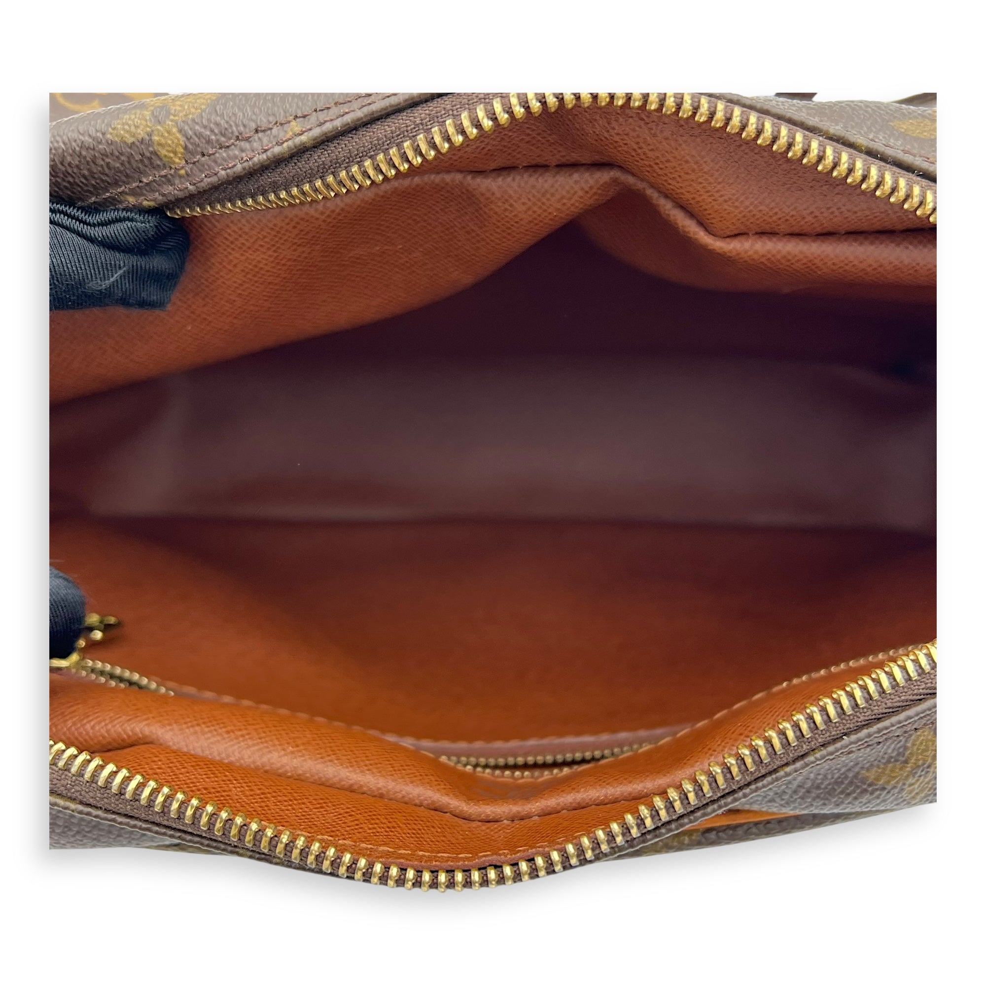 Louis Vuitton Nile Crossbody Bag Brown in Monogram Coated Canvas, Gold hardware_6