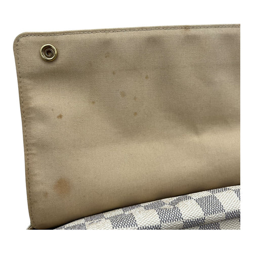 Louis Vuitton Naviglio Crossbody Bag Damier Azur in Coated Canvas, Enamel hardware_10