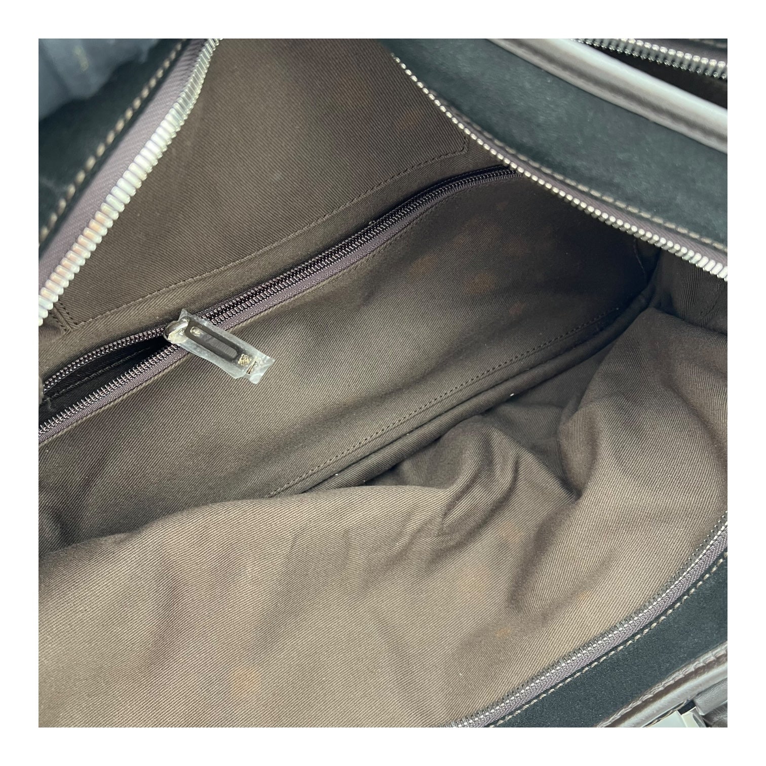 Loewe Amazona Top Handle Bag Black in Epsom, Silver hardware_6