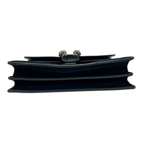 Gucci Dionysus Shoulder Bag Small Black in Suede Leather, Silver hardware_5