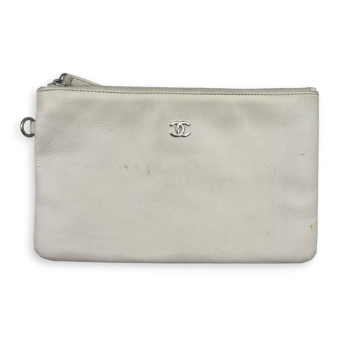 Chanel 22 Tote Tote Bag Small White in Calfskin, Silver hardware_13
