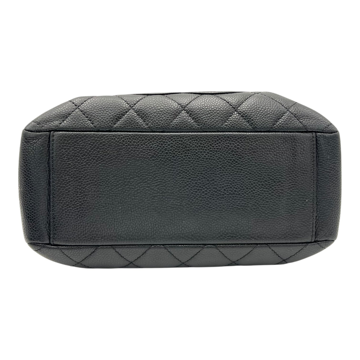 Chanel PST Tote Bag Black in Caviar Leather, Silver hardware_5