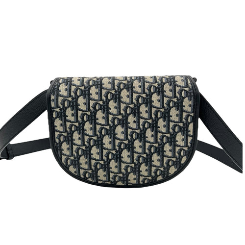Christian Dior Gallop Crossbody Bag Small Blue in Canvas, Black hardware_2