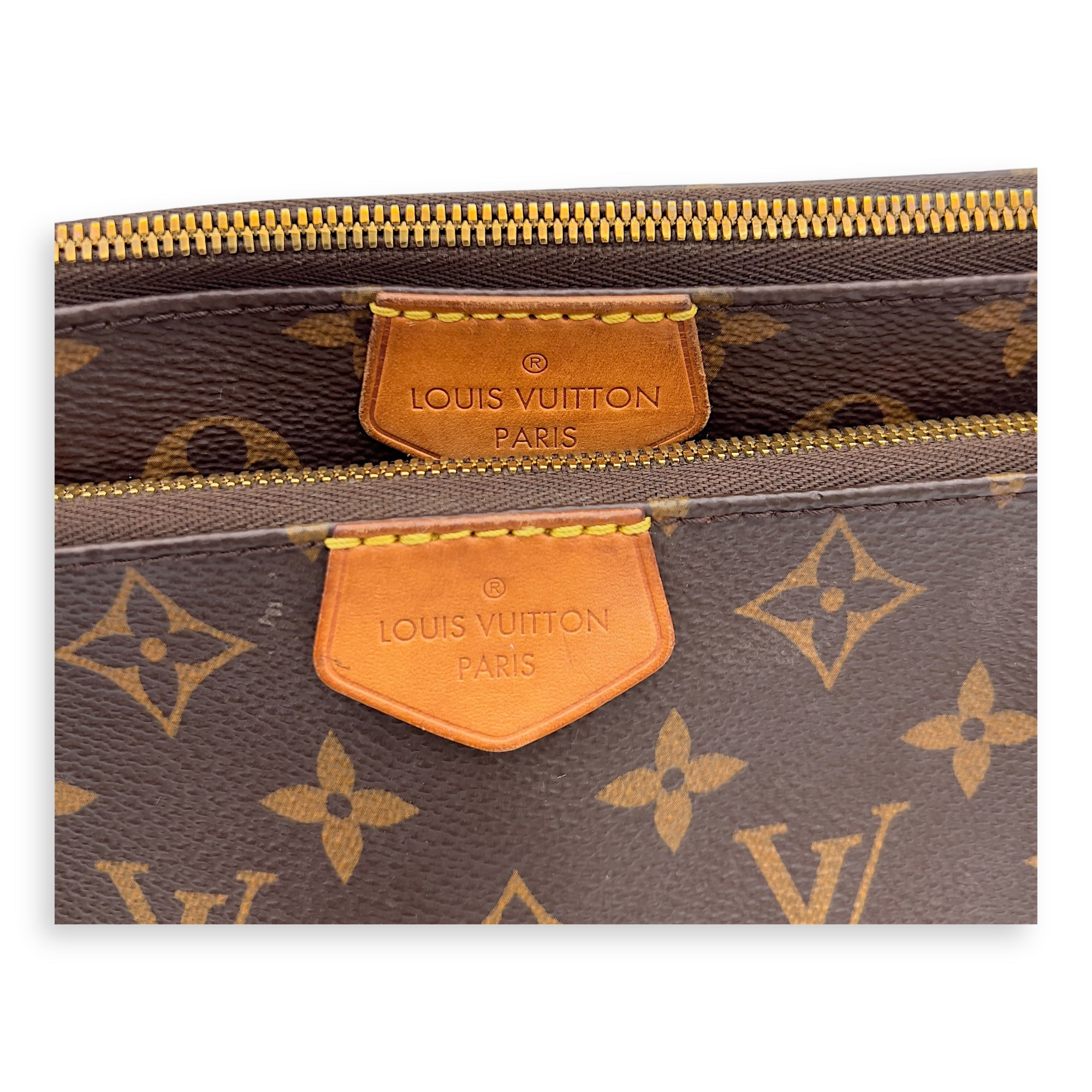 Louis Vuitton Multi-Pochette Accessoires Shoulder Bag Brown in Monogram Coated Canvas, Gold hardware_13
