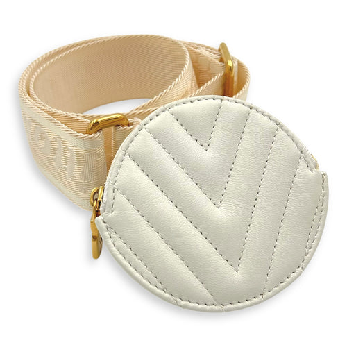 Louis Vuitton New Wave Crossbody Bag White in Calfskin, Gold hardware_13