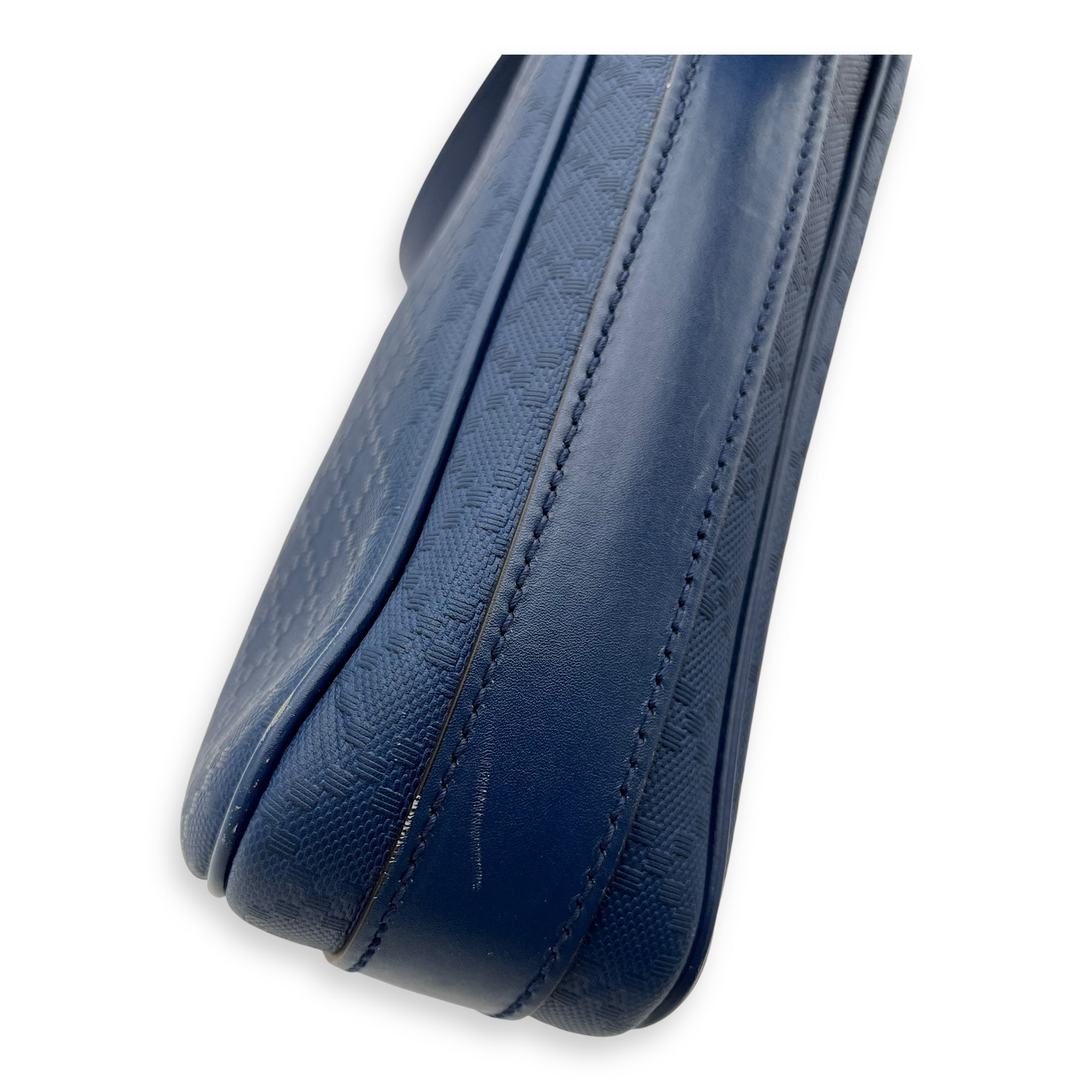 Gucci diamante Messenger Blue in Calfskin, Silver hardware_4