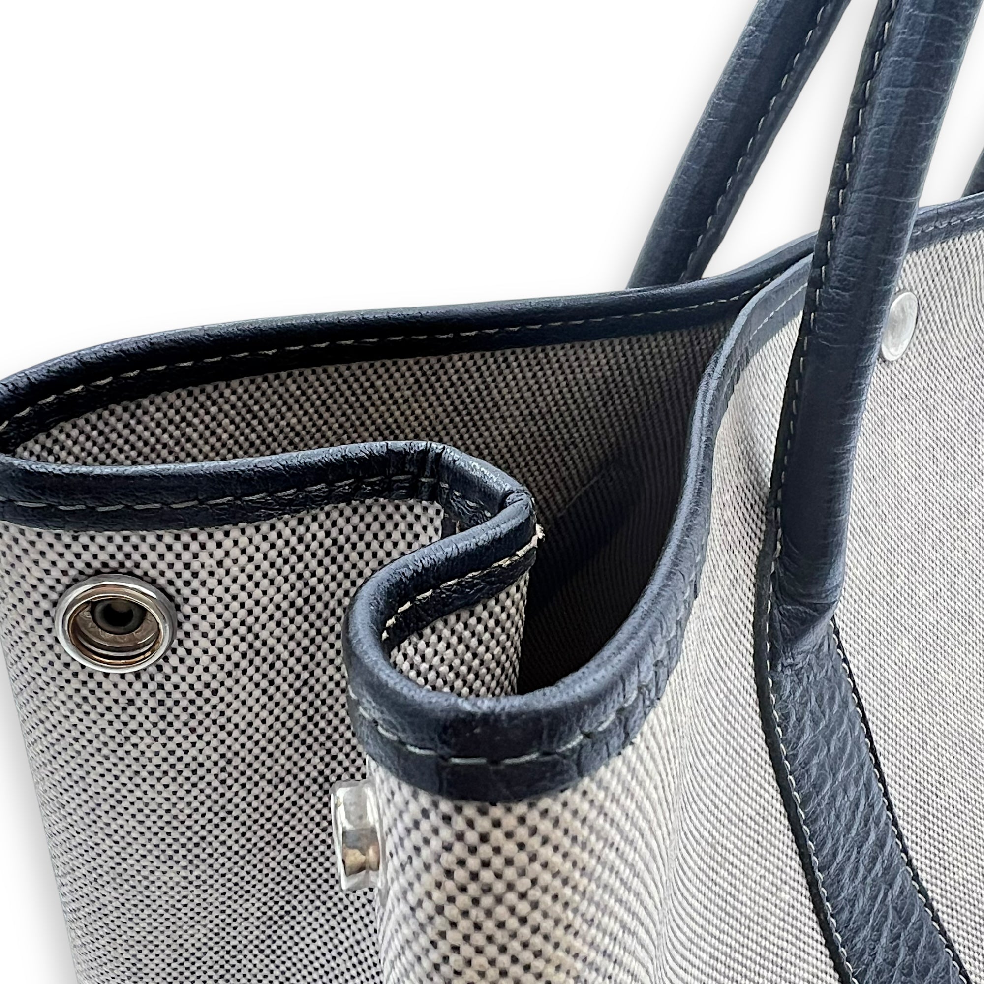 Hermès Garden Party 36 Beige Top Handle Bag in Buffle & Toile, Palladium hardware_13