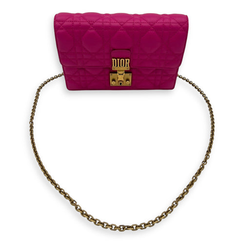Dior DiorAddict Shoulder Bag Pink in Lambskin, Gold hardware_2