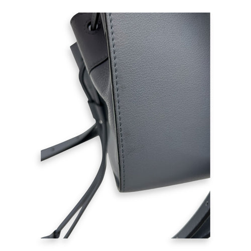 Loewe Hammock Mini Blue Shoulder Bag in Calfskin, Silver hardware_2