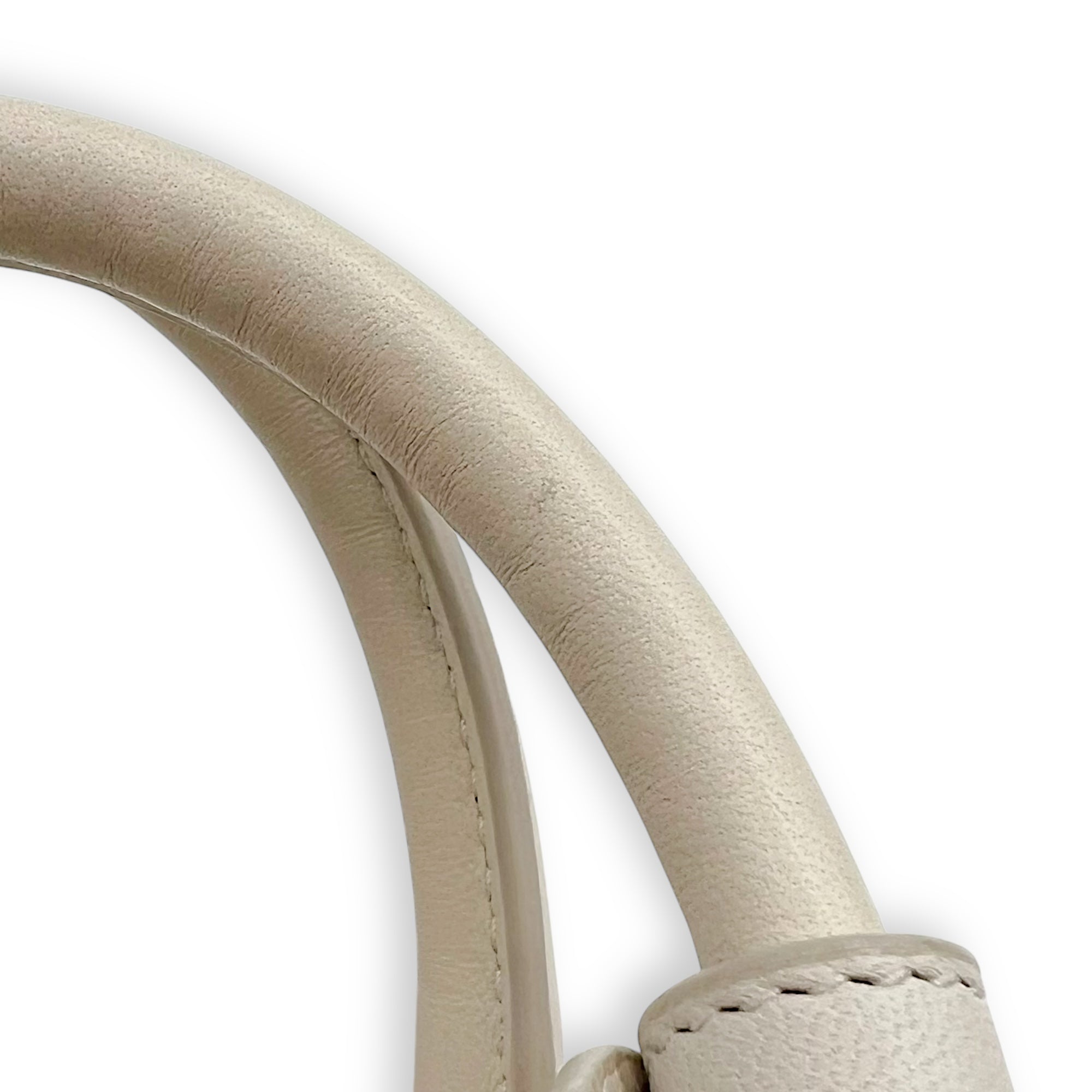 Miu Miu Arcadie Top Handle Bag White in Calfskin, Gold hardware_13