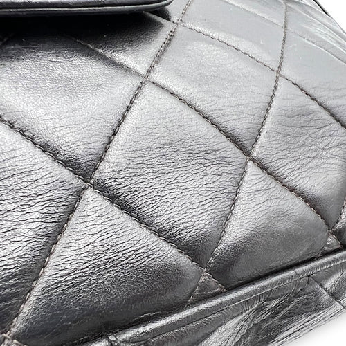 Chanel CC Quilted Tortoise Shell Shoulder Bag Black in Lambskin, tortoise shell hardware_13