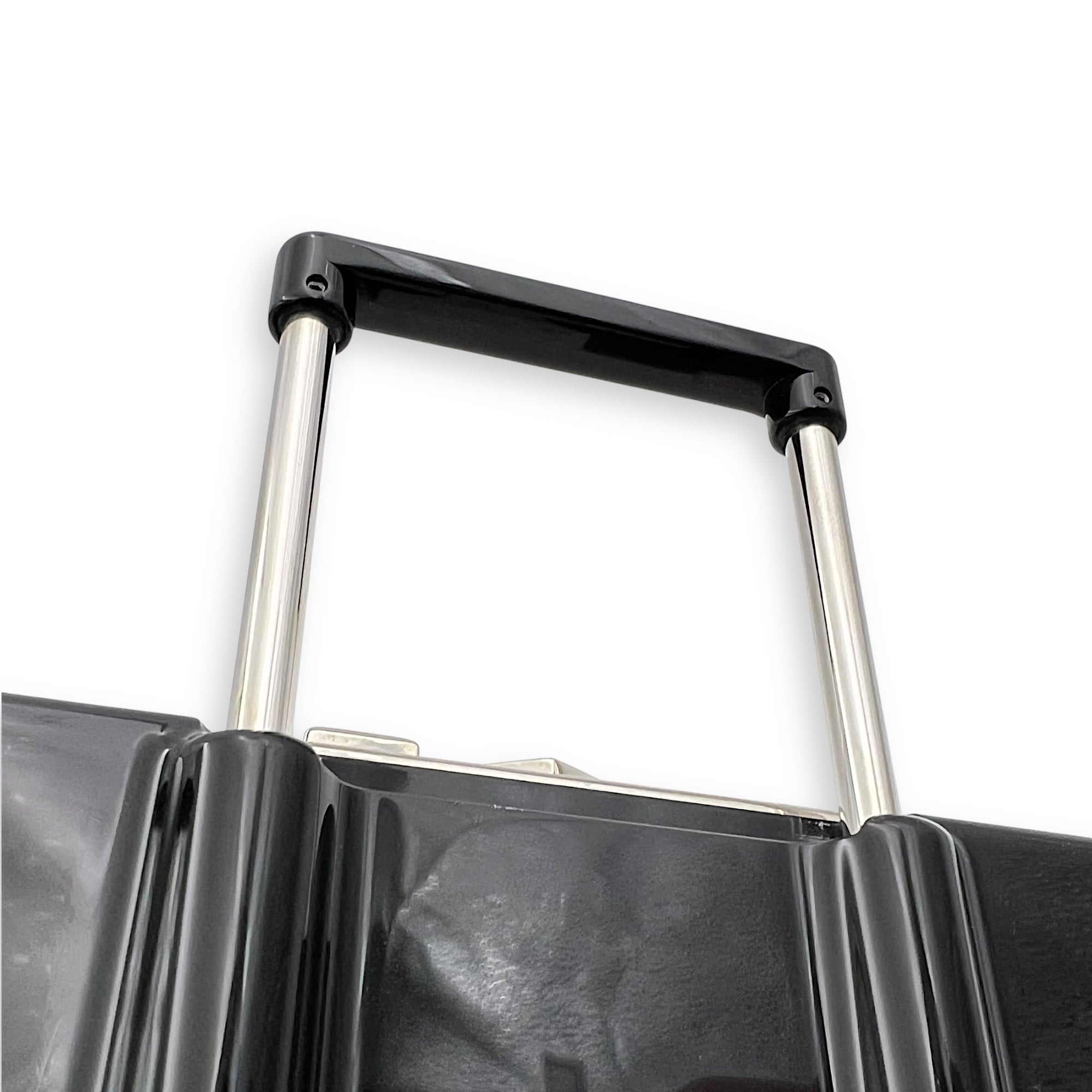 Chanel Minaudiere Trolley Black Clutch in, Silver hardware_13