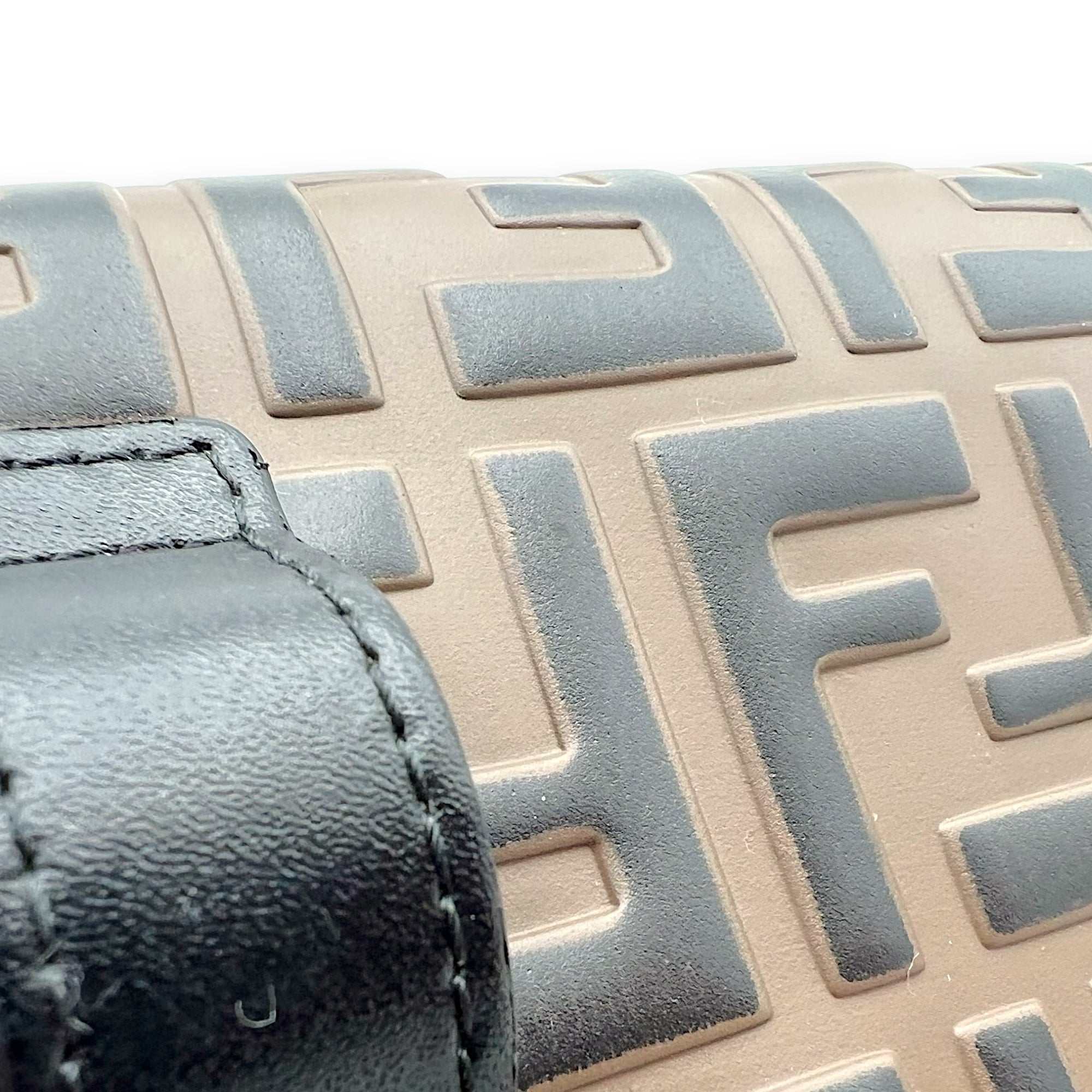 Fendi Zucca Wallet On Chain Multi-colour in Calfskin, Gold hardware_13