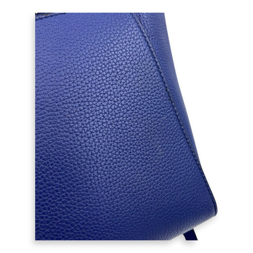 Celine Belt Bag Top Handle Bag Blue in Calfskin, Gold hardware_5