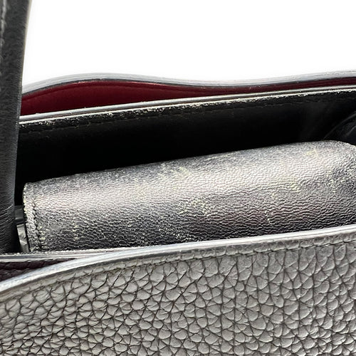 Dior Diorever Top Handle Bag Black in Calfskin, Silver hardware_13