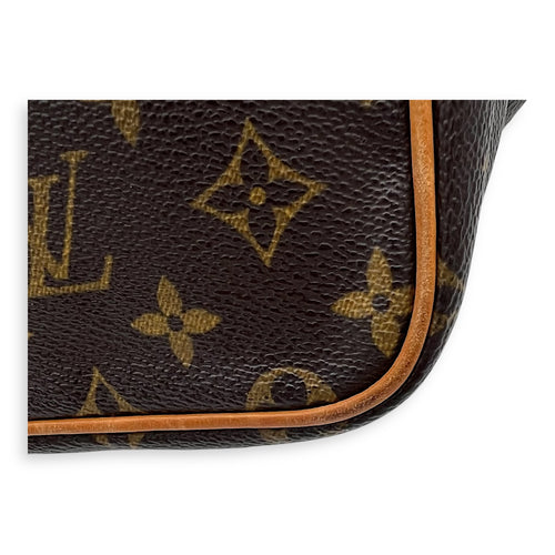 Louis Vuitton Palermo Top Handle Bag PM Brown in Monogram Coated Canvas, Gold hardware_13