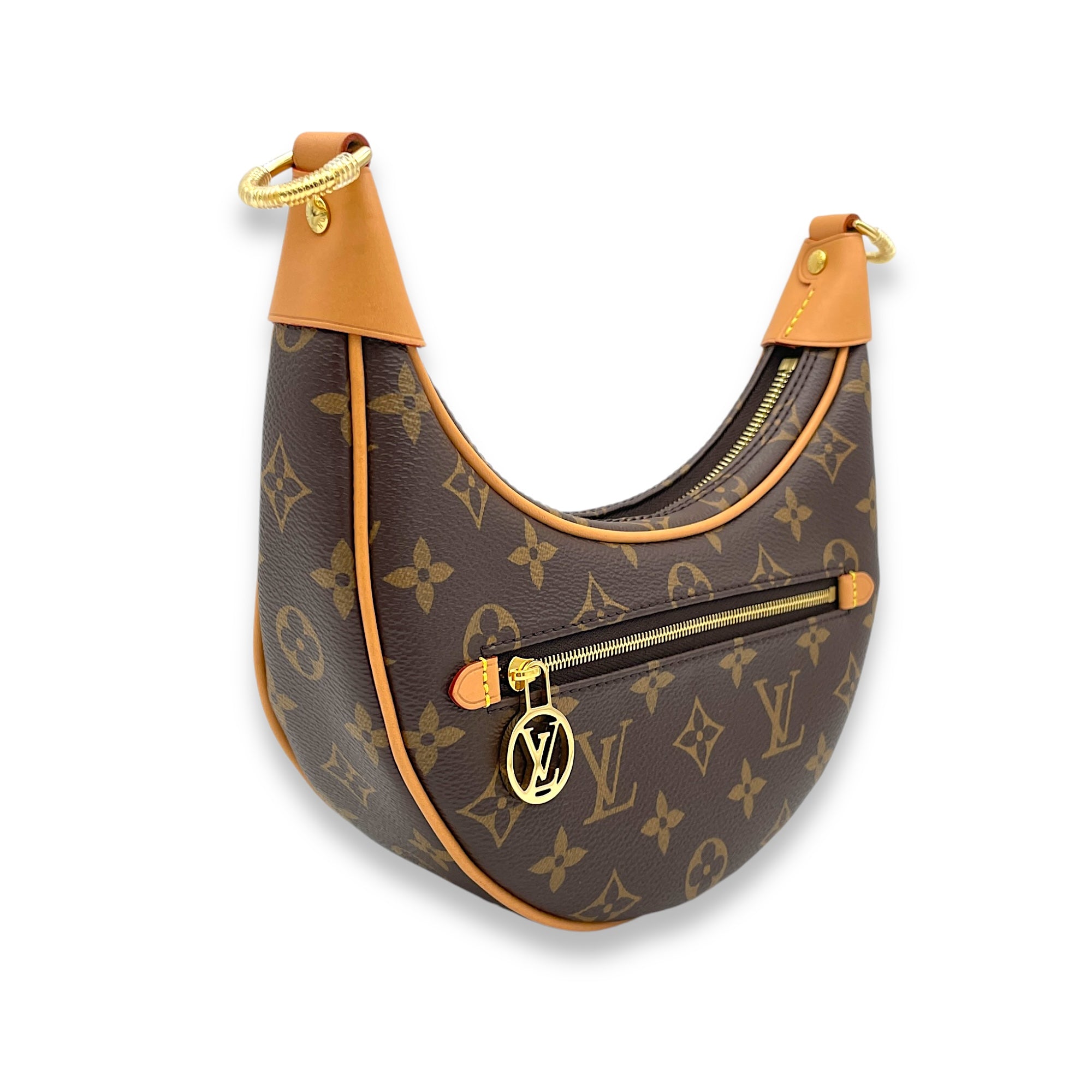 Loop Shoulder bag in Monogram coated canvas, Gold Hardware