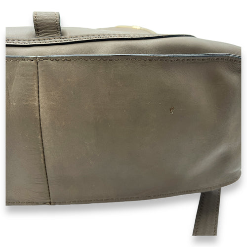 Marcie Shoulder Bag Grey in Calfskin, Light Gold hardware