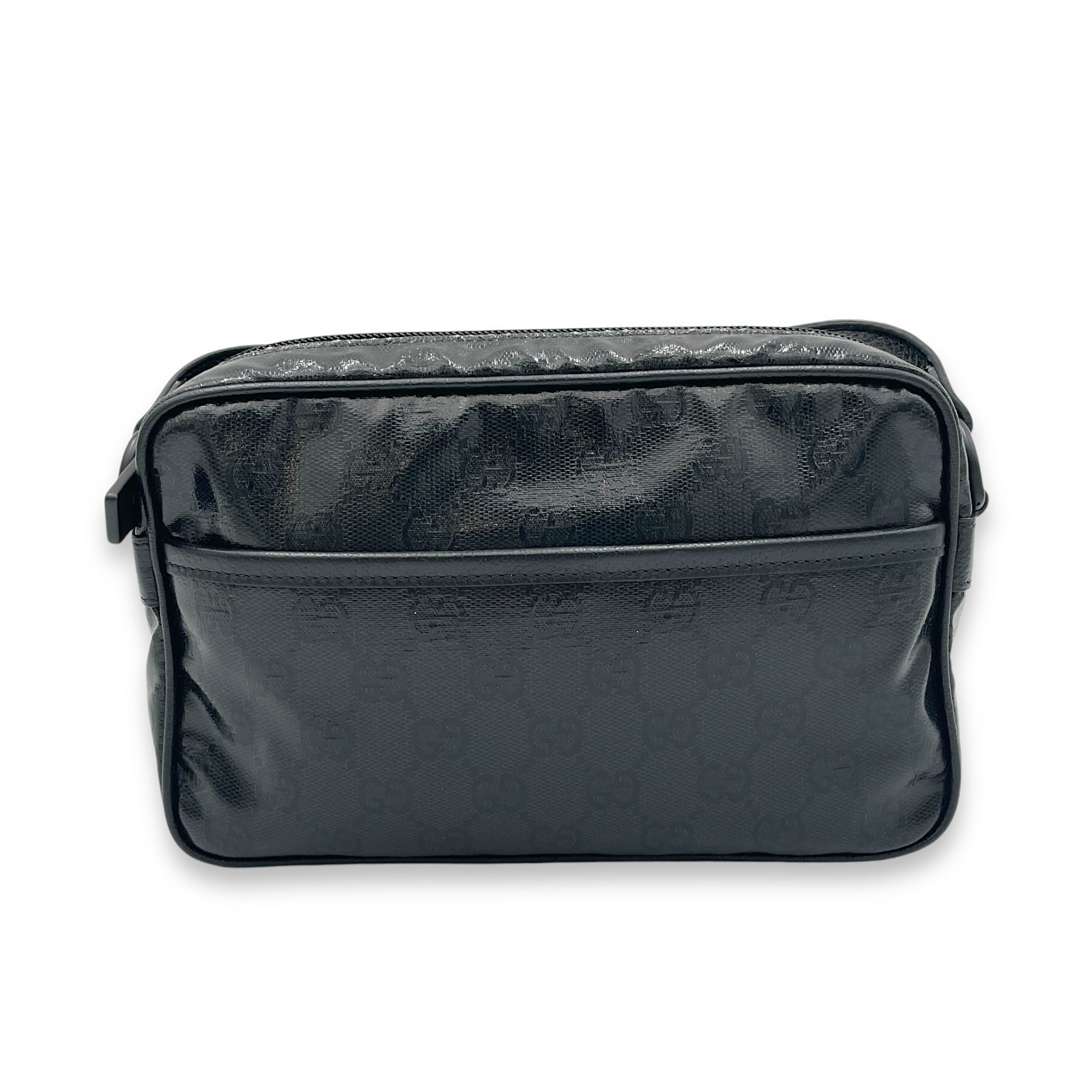 Others Messenger Black in Coated Canvas, black hardware