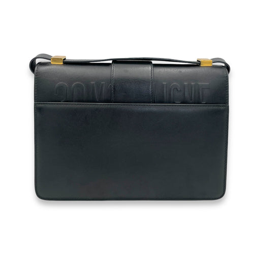 Montaigne Crossbody Bag Black in Calfskin, Gold hardware