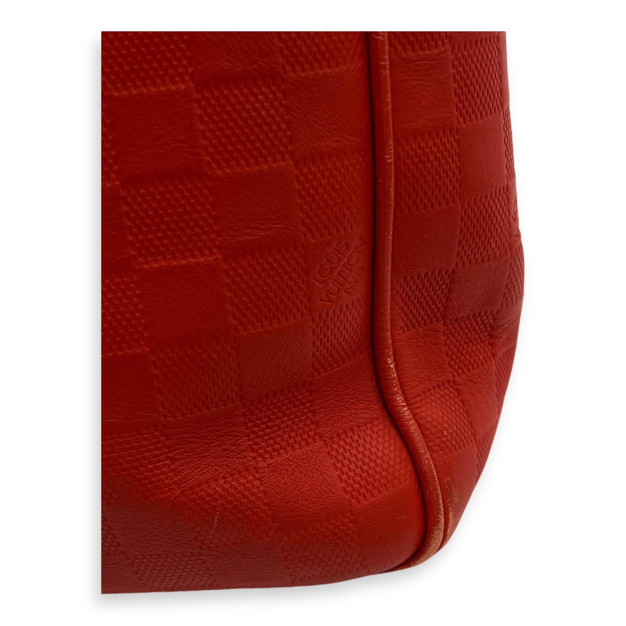 Tadao Top Handle Bag Red in Calfskin, Silver hardware