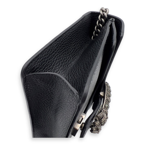 Gucci Dionysus Mini Black Crossbody Bag in Calfskin, Ruthenium hardware_14