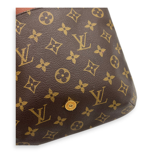 Louis Vuitton Musette Salsa Brown Crossbody Bag in Monogram Coated Canvas, Gold hardware_8