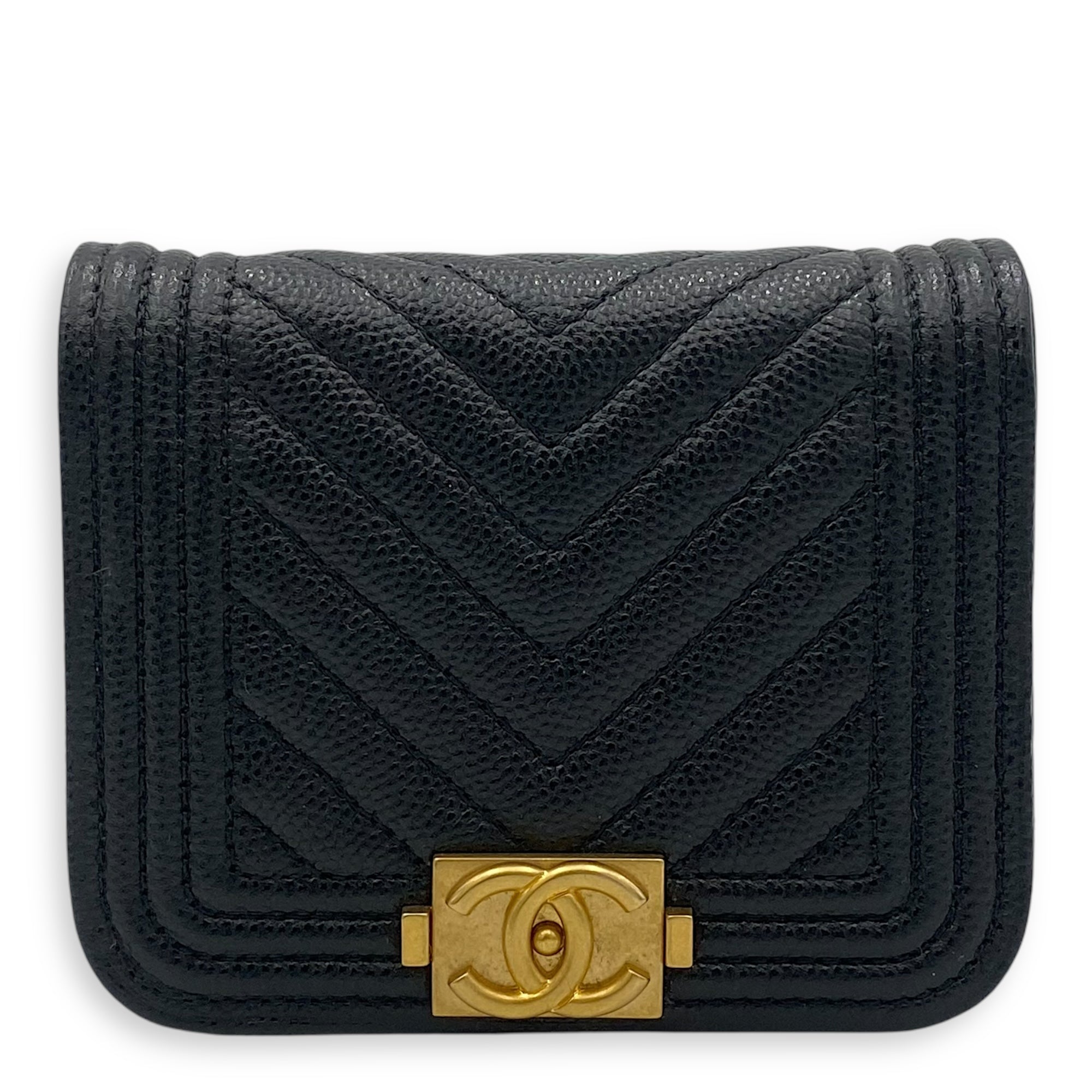 Chanel Boy Belt Bag Black in Caviar Leather, Gold hardware_1