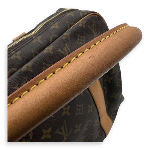 Louis Vuitton Carryall Travel Brown Top Handle Bag in Monogram Coated Canvas, Gold hardware_14