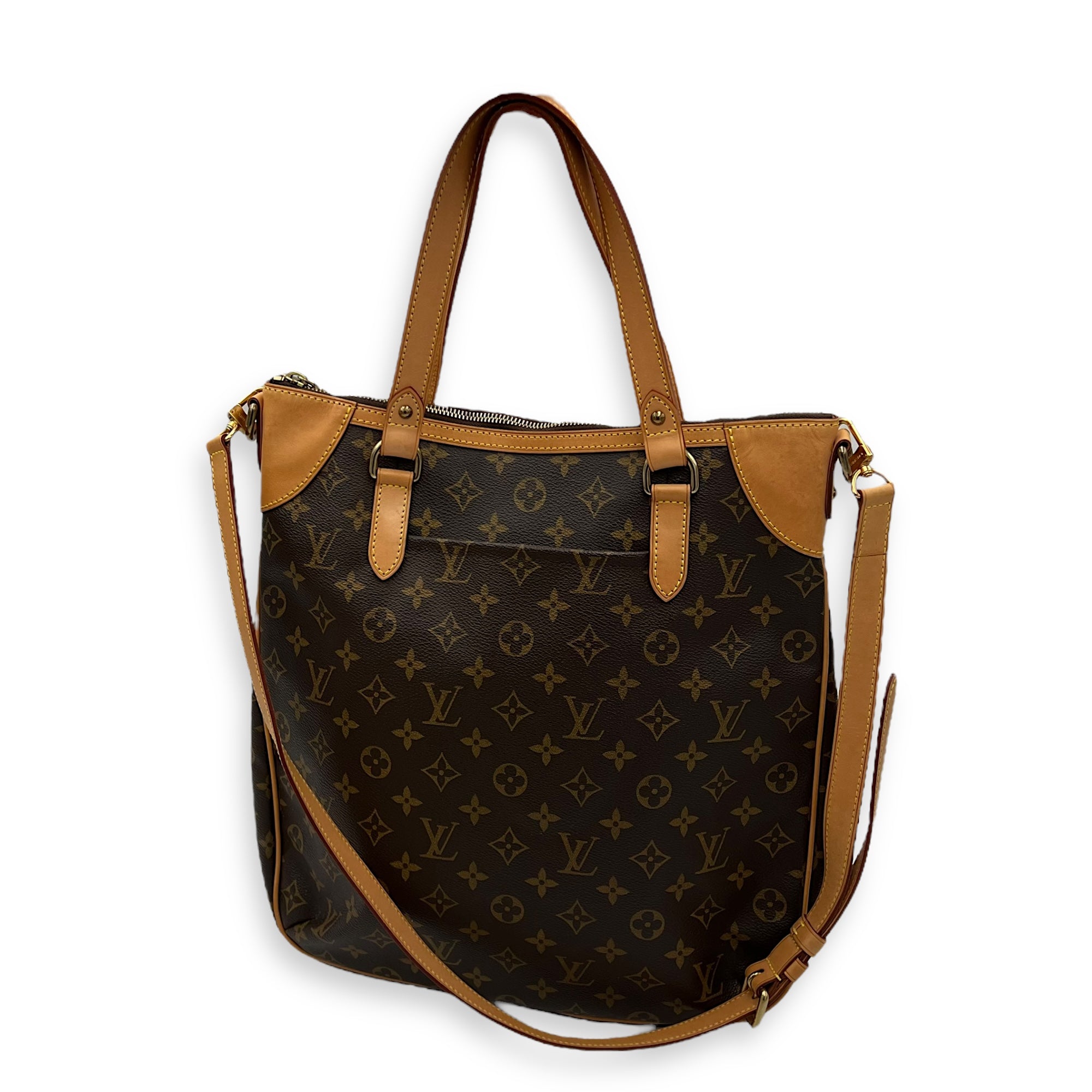 Louis Vuitton Odeon GM Brown Top Handle Bag in Monogram Coated Canvas, Gold hardware_14