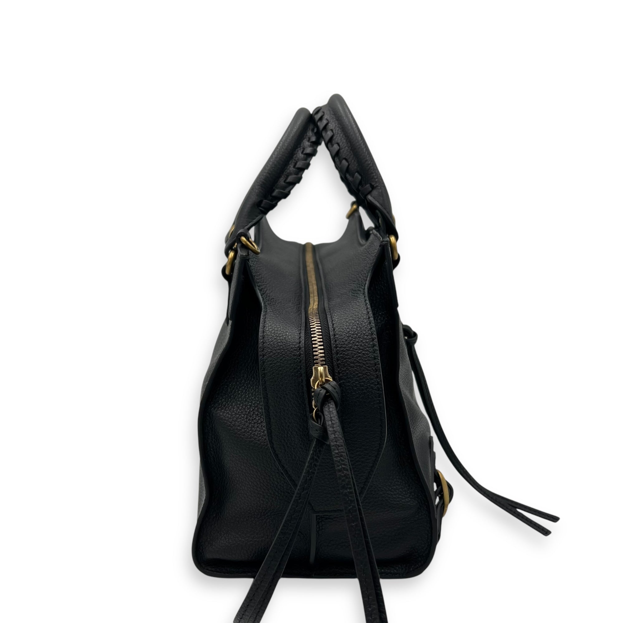 Balenciaga Neo Classic Top Handle Bag Black in Calfskin, Gold hardware_3