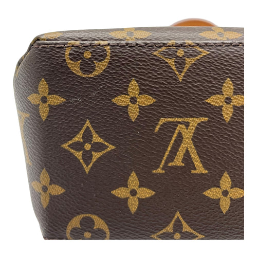 Louis Vuitton Marignan Top Handle Bag Brown in Monogram Coated Canvas, Gold hardware_7