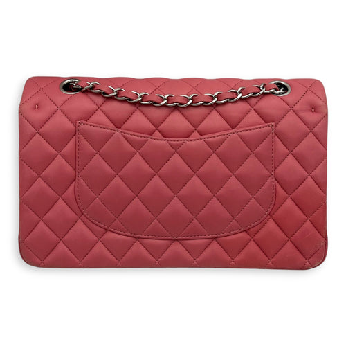 Chanel Classic Medium Pink Shoulder Bag in Lambskin, Silver hardware_2