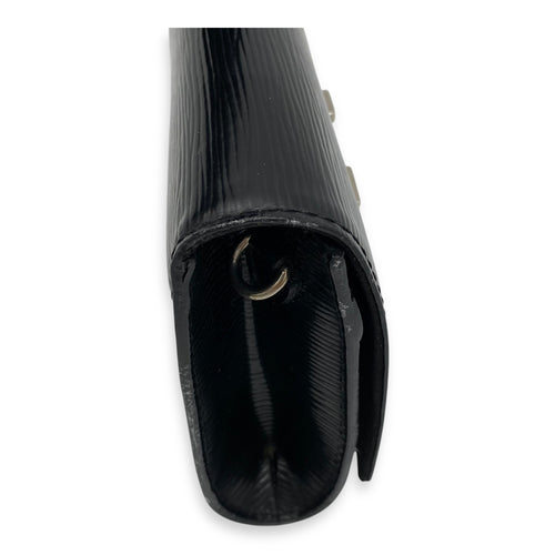 Louis Vuitton Louise Wallet On Chain Small Black in Epi Leather, Silver hardware_10
