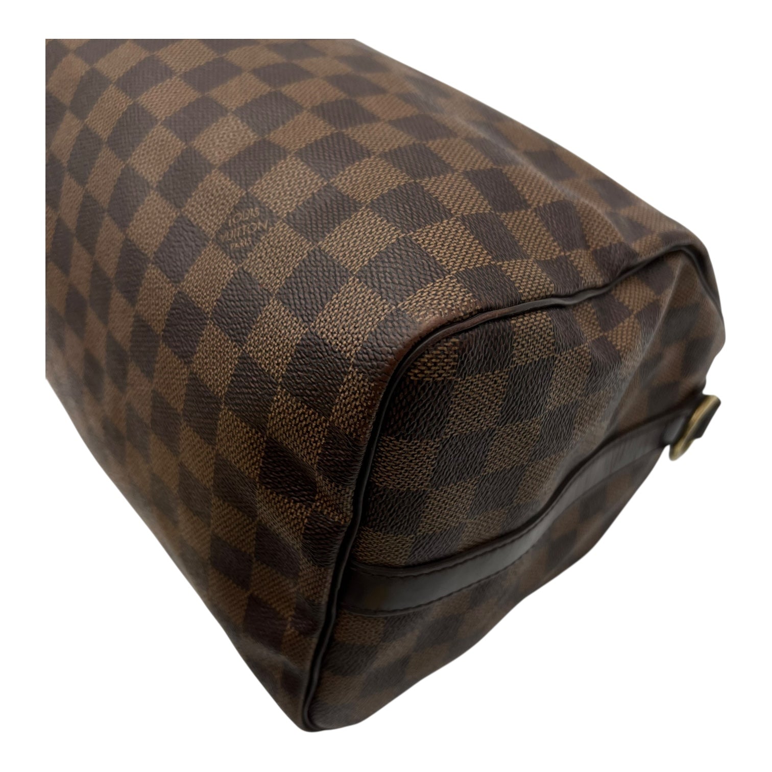 Louis Vuitton Speedy Top Handle Bag 30 Brown in Canvas, Gold hardware_13