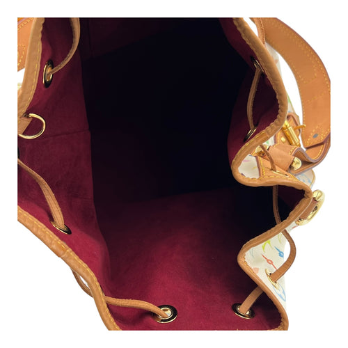 Louis Vuitton Noe Multicolor x Takashi Murakami Bucket Bag in Monogram Coated Canvas, Gold hardware_6