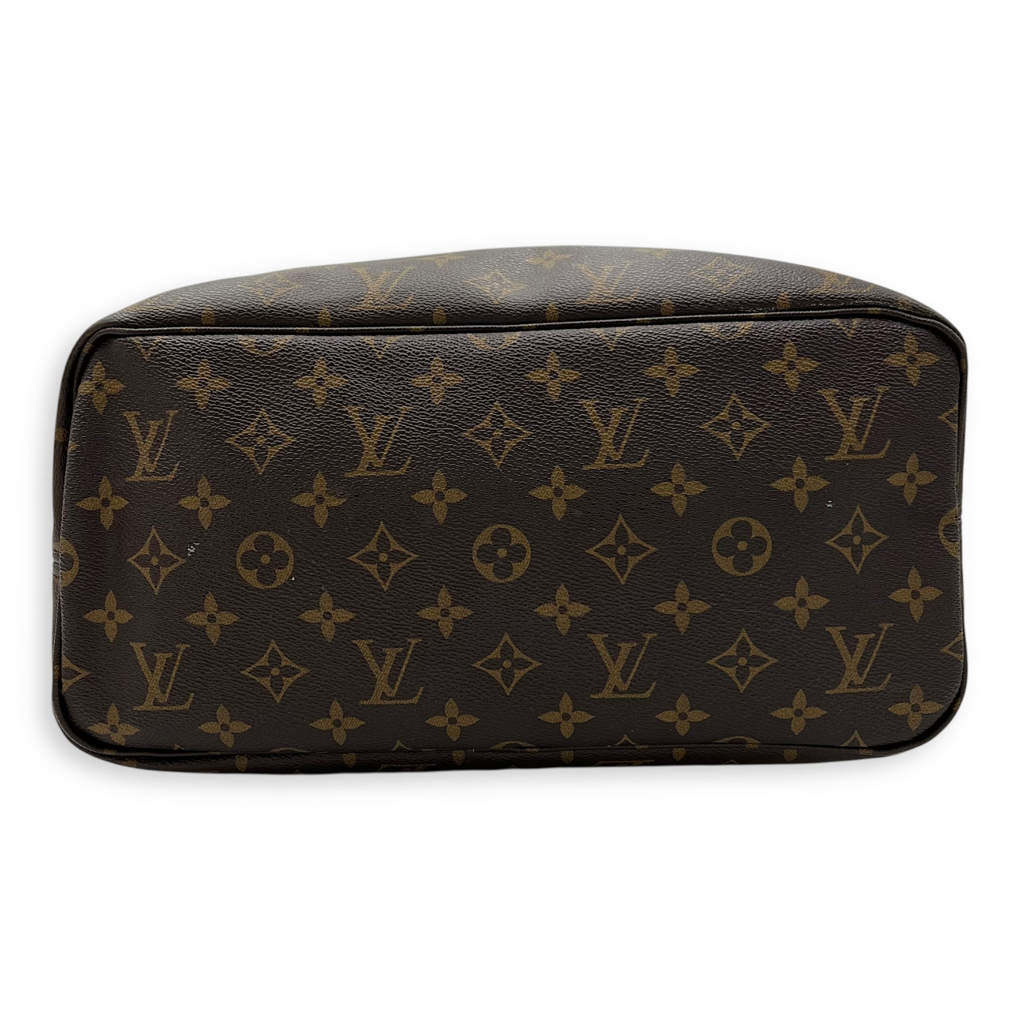 Louis Vuitton Neverfull Tote Bag MM Brown in Monogram Coated Canvas, Gold hardware_5
