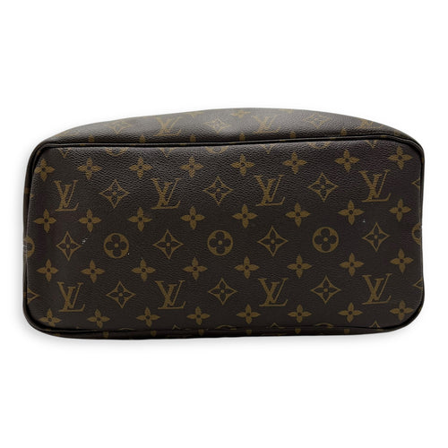 Louis Vuitton Neverfull Tote Bag MM Brown in Monogram Coated Canvas, Gold hardware_5