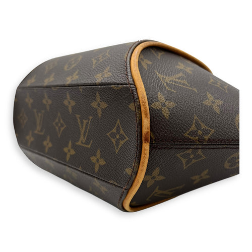 Louis Vuitton Ellipse Top Handle Bag Brown in Monogram Coated Canvas, Gold hardware_11