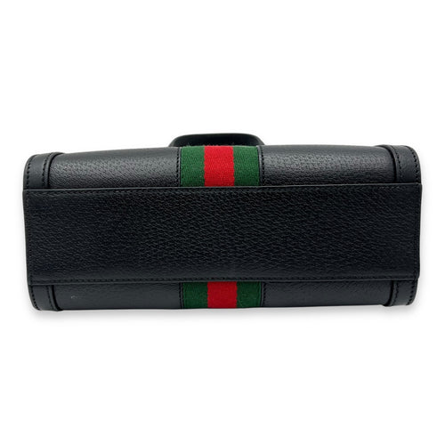 Gucci Ophidia Top Handle Bag Black in Calfskin, Gold hardware_5