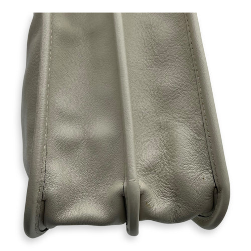 Gucci Horsebit 1955 Top Handle Bag White in Calfskin, Gold hardware_12
